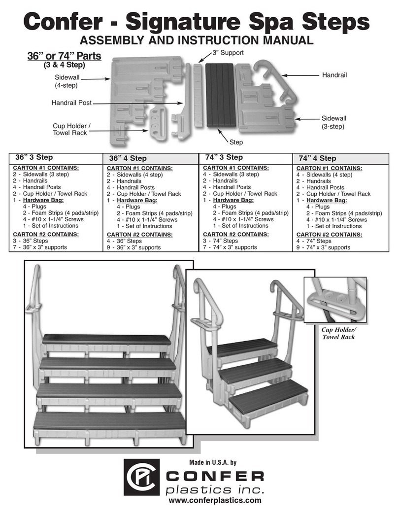 Confer Plastics Signature Spa Steps User guide