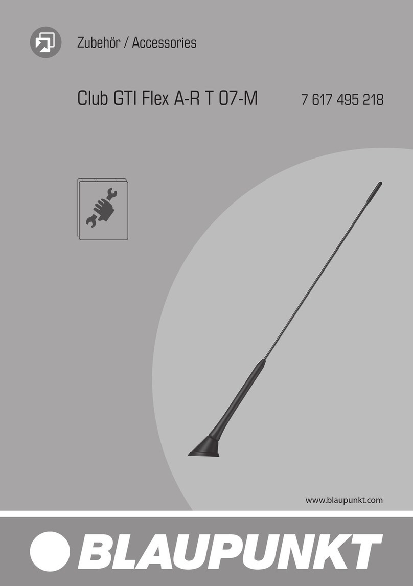 Blaupunkt Club GTI Flex A-R T 07-M manual
