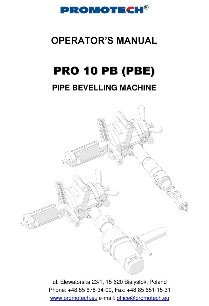 Promotech PRO 10 PB Operator's manual