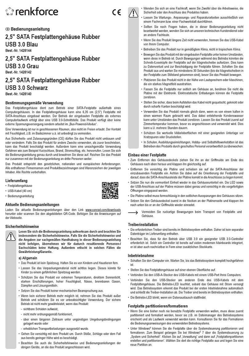 Renkforce 1428144 User manual Renkforce 1428144 User manual