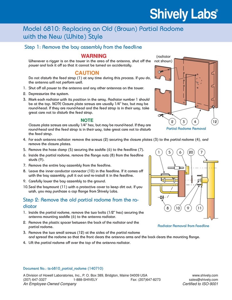 Shively Labs 6810 Replacement manual