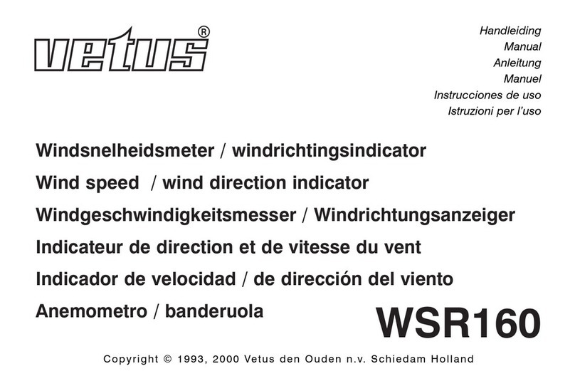 Vetus WSR160 User manual