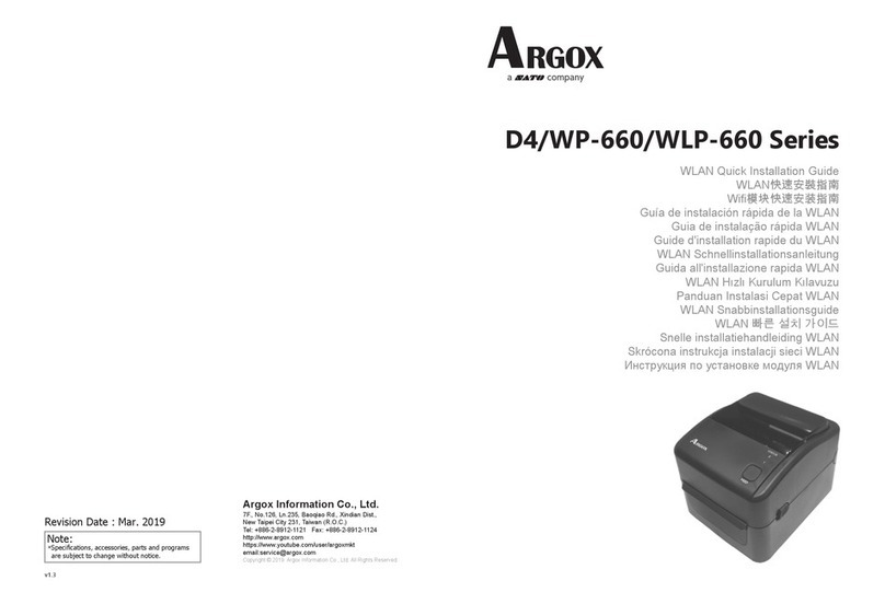 SATO Argox D4 Series User manual