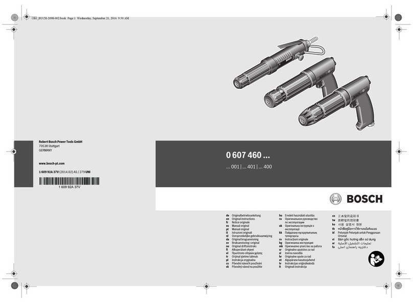 Bosch 0 607 460 Series Original instructions