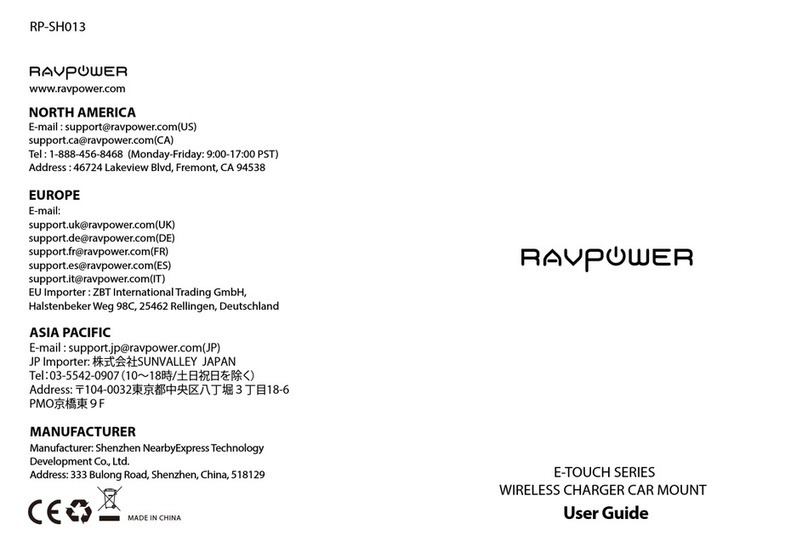 Ravpower E-TOUCH Series user guide