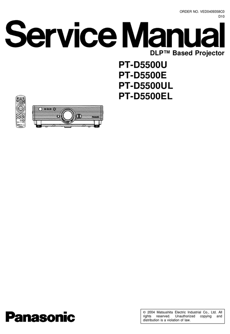 Panasonic PTD5500U - DLP PROJECTOR User manual