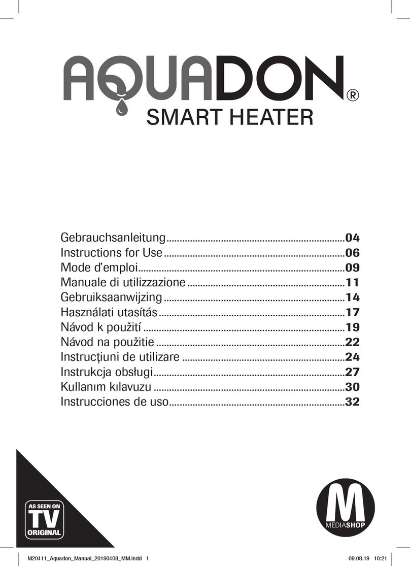MediaShop AQUADON SMART HEATER Instructions for use