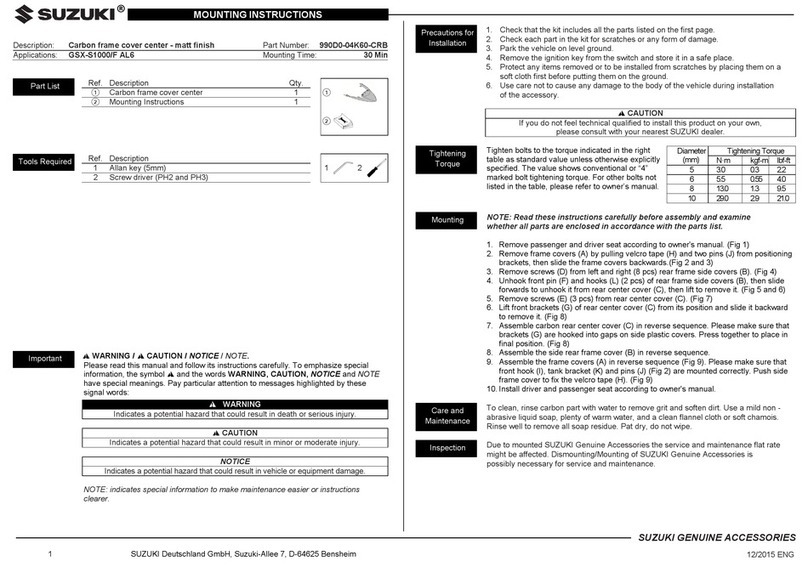 Suzuki 990D0-04K60-CRB Mounting instructions