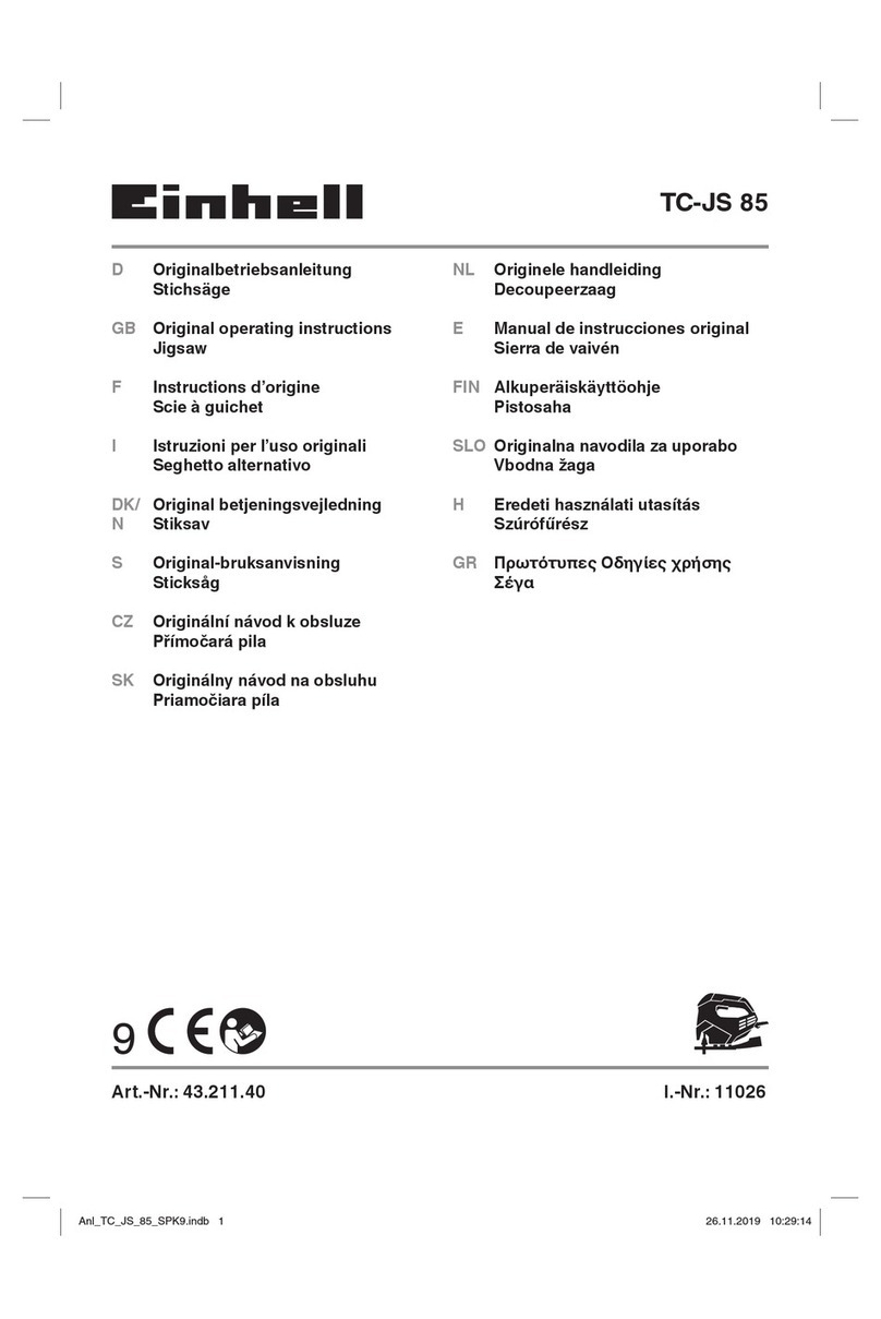 EINHELL TC-JS 85 User manual