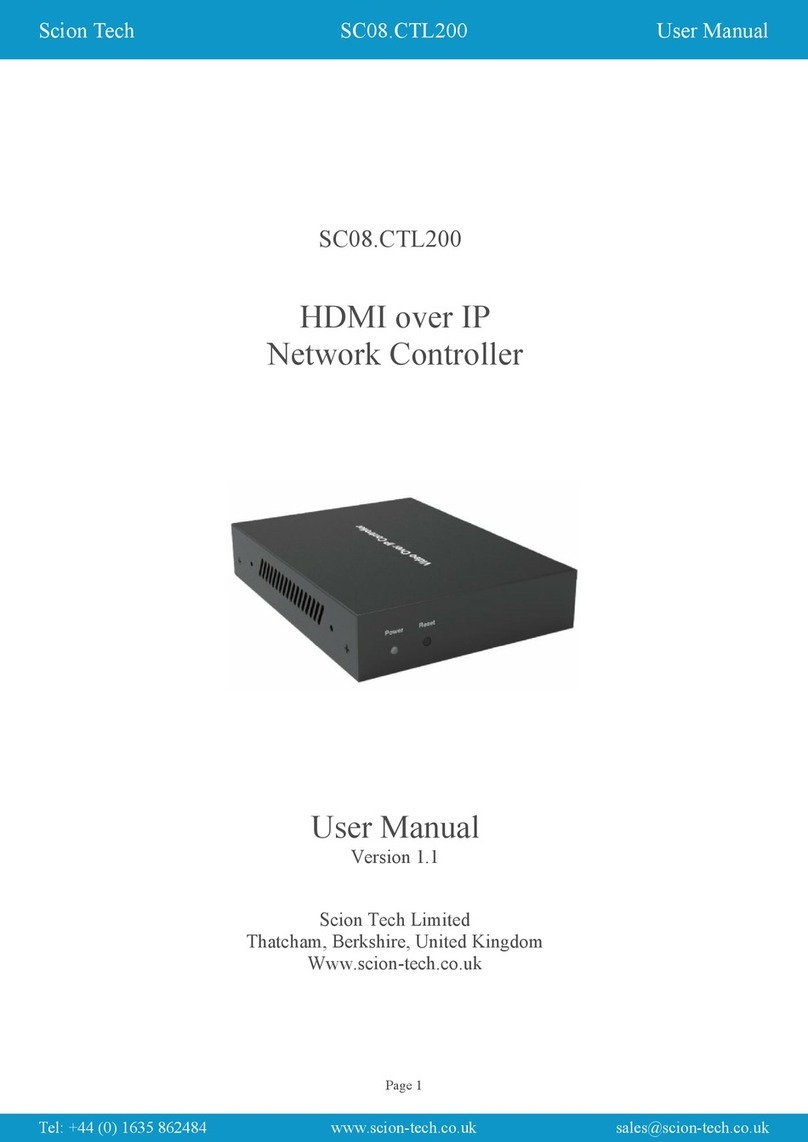 Scion-Tech SC08.CTL200 User manual