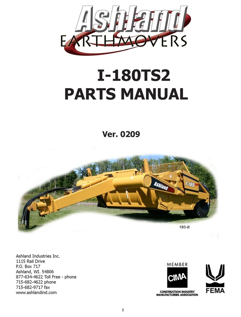 Ashland Earthmovers I-180TS2 parts manual