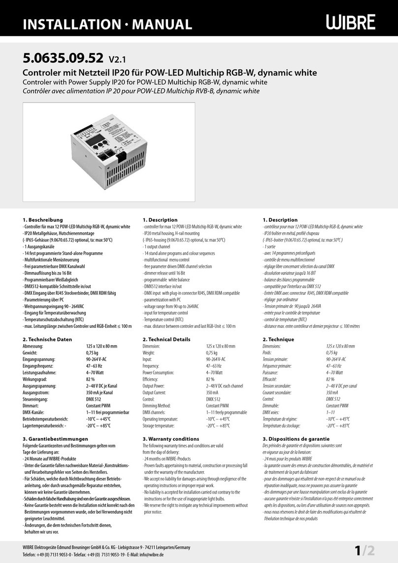 Wibre 5.0635.09.52 installation manual