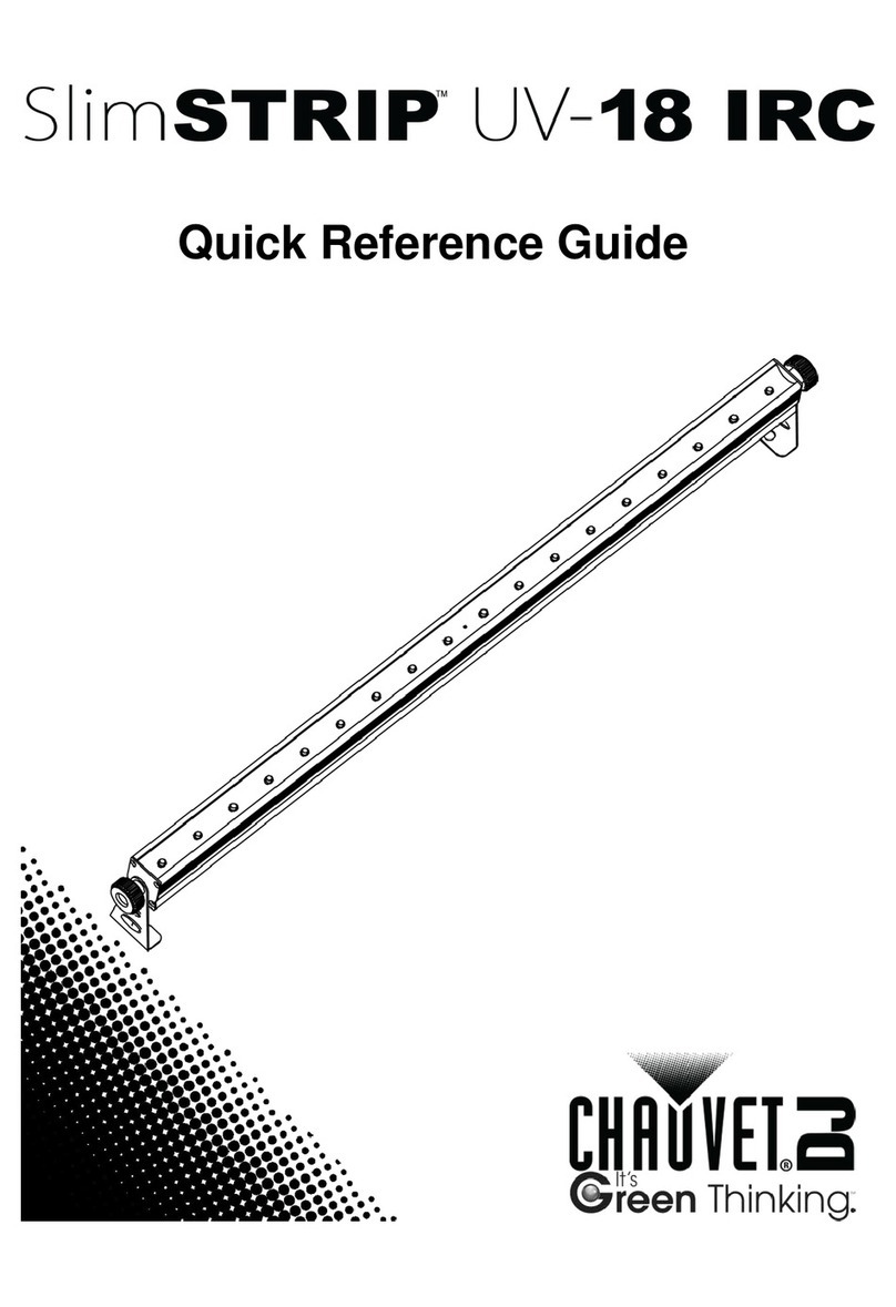 Chauvet DJ SlimSTRIP UV-18 IRC Quick reference guide