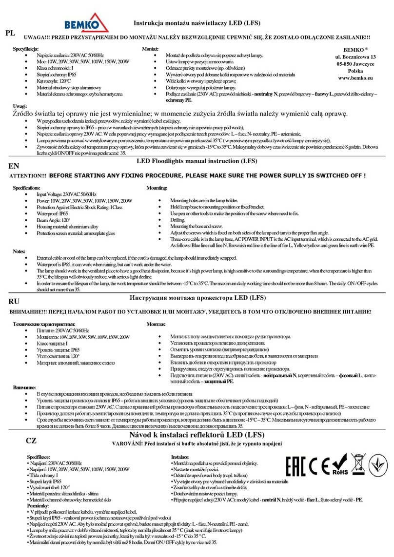 BEMKO LFS-010 User manual