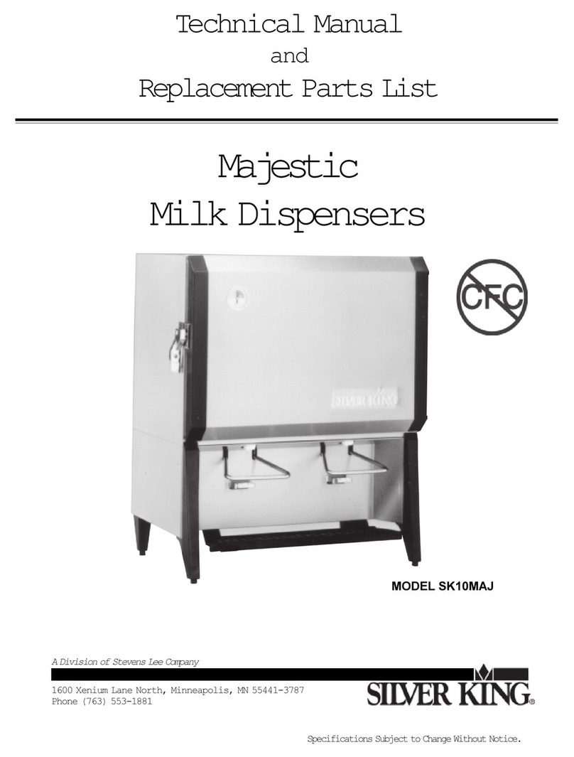 Silver King Majestic SK10MAJ Technical manual and replacement parts list