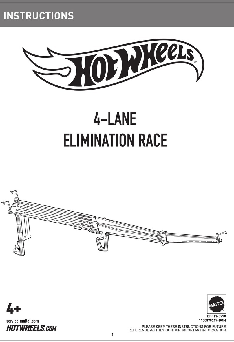 Mattel Hot Wheels 4-LANE ELIMINATION RACE User manual