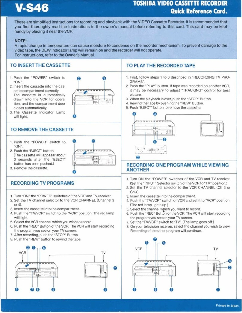 Toshiba V-S46 User manual Toshiba V-S46 User manual