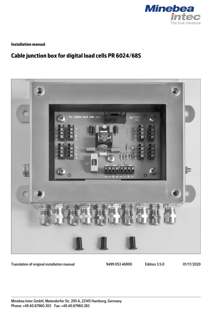Minebea Intec PR 6024/68S installation manual Minebea Intec PR 6024/68S installation manual