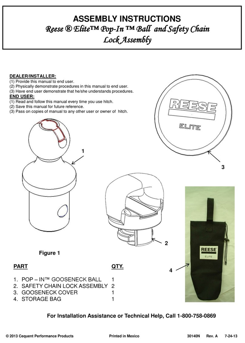Reese Elite Series Assembly instructions