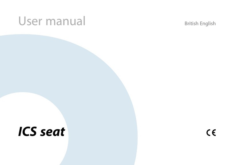 Permobil ICS seat 336632 User manual Permobil ICS seat 336632 User manual