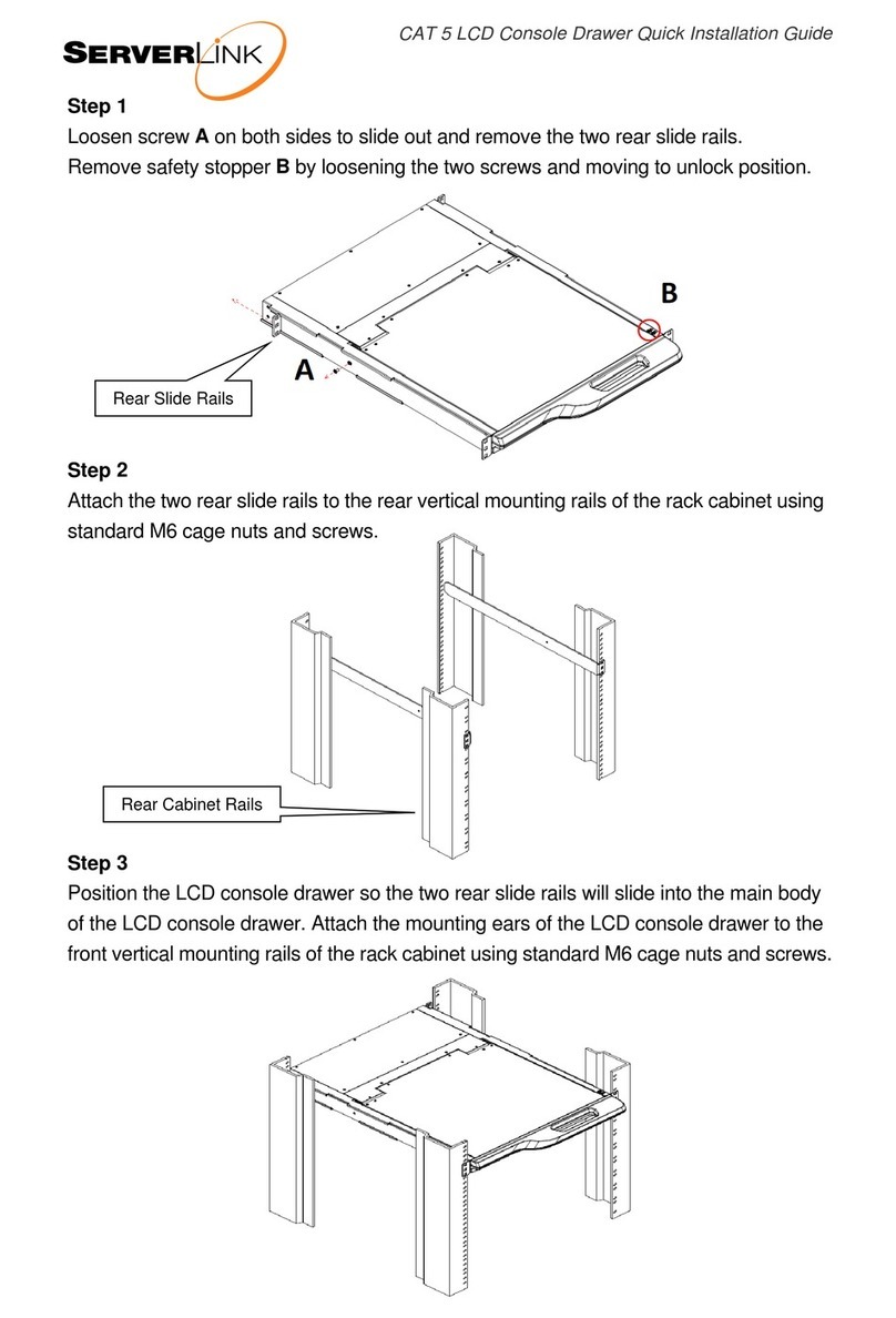 serverLink CAT 5 LCD Quick installation guide