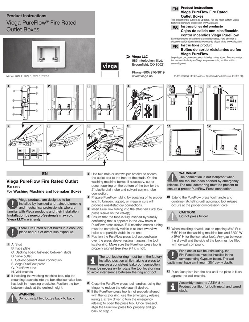 Viega PureFlow 2872.2 Instruction sheet
