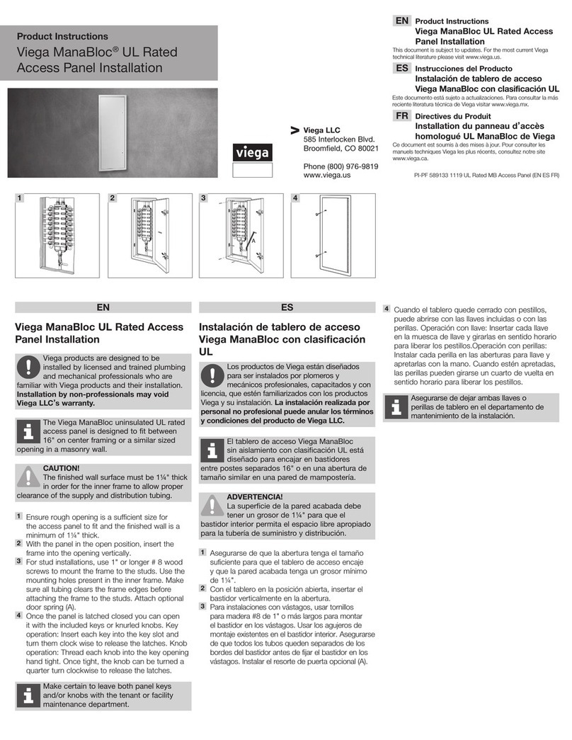 Viega ManaBloc Product instructions