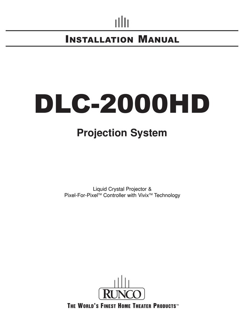 Runco DLC-2000HD User manual