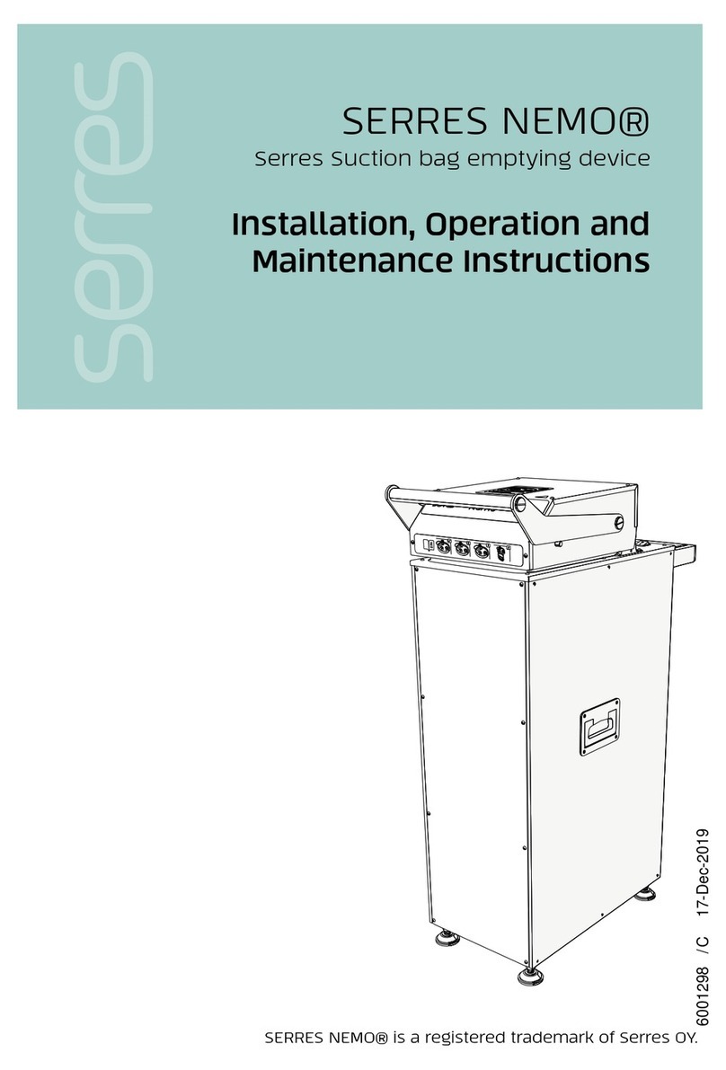 SERRES NEMO Installation, operation and maintenance instructions