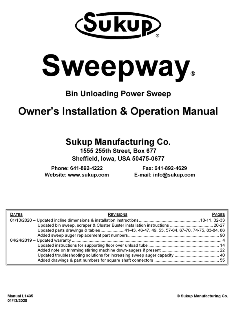 Sukup Sweepway Owner's installation & operations manual