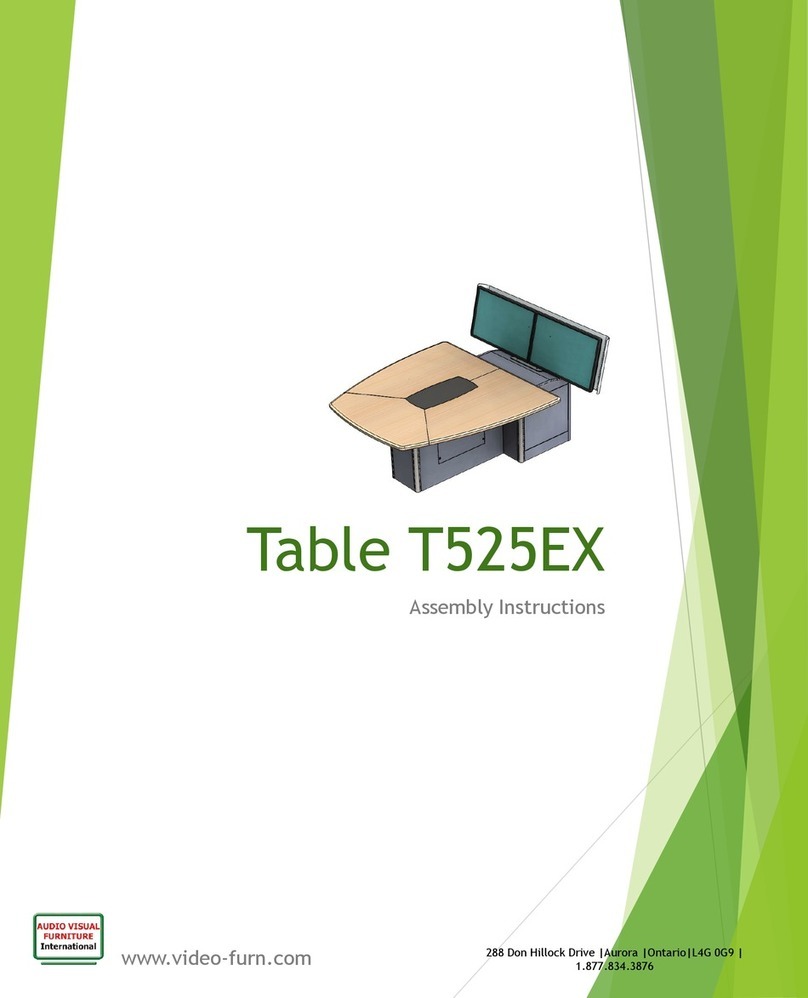 Audio Visual Furniture T525EX User manual