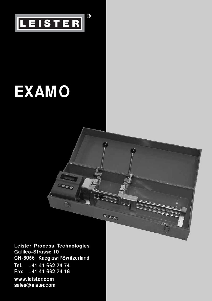 Leister EXAMO Series operating instructions Leister EXAMO Series operating instructions