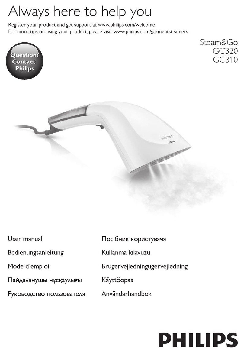 Philips Steam&Go GC320 Series user manual
