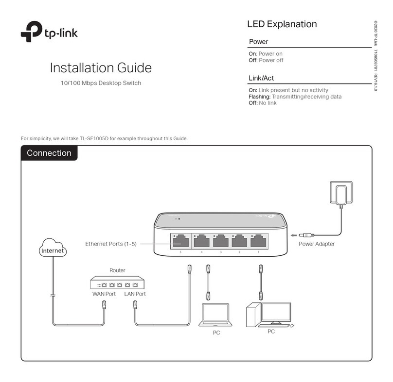 TP-Link TL-SF1005D User manual