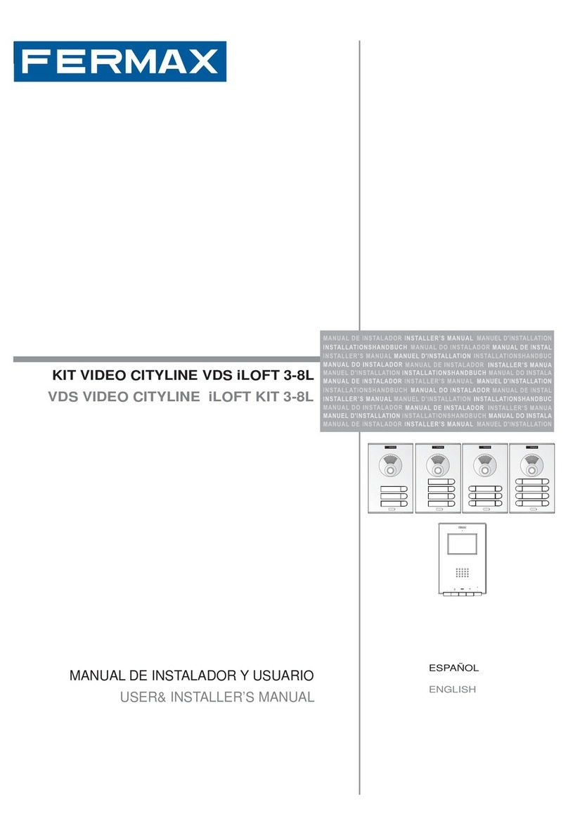 Fermax Video Cityline iLOFT 3-8 Set User& installer's manual