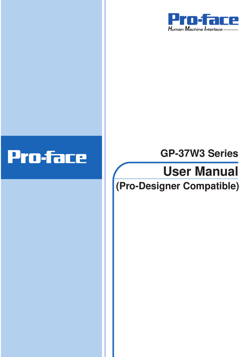 Pro-face GP-37W3 Series User manual