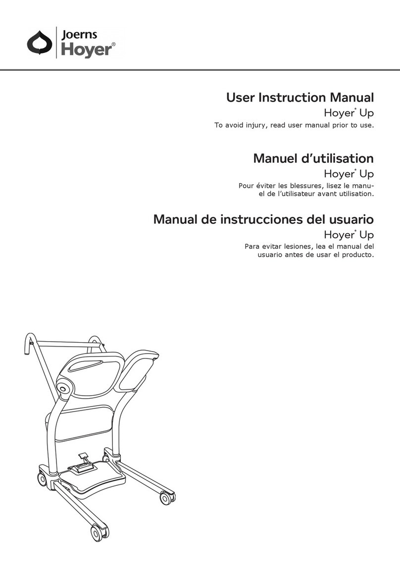 Joerns Hoyer Up User instruction manual
