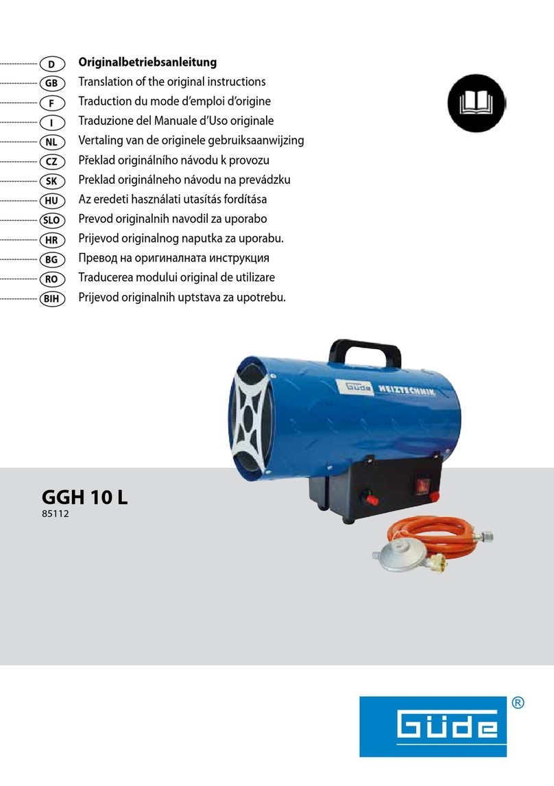 Gude GGH 10 L Translation of the original instructions