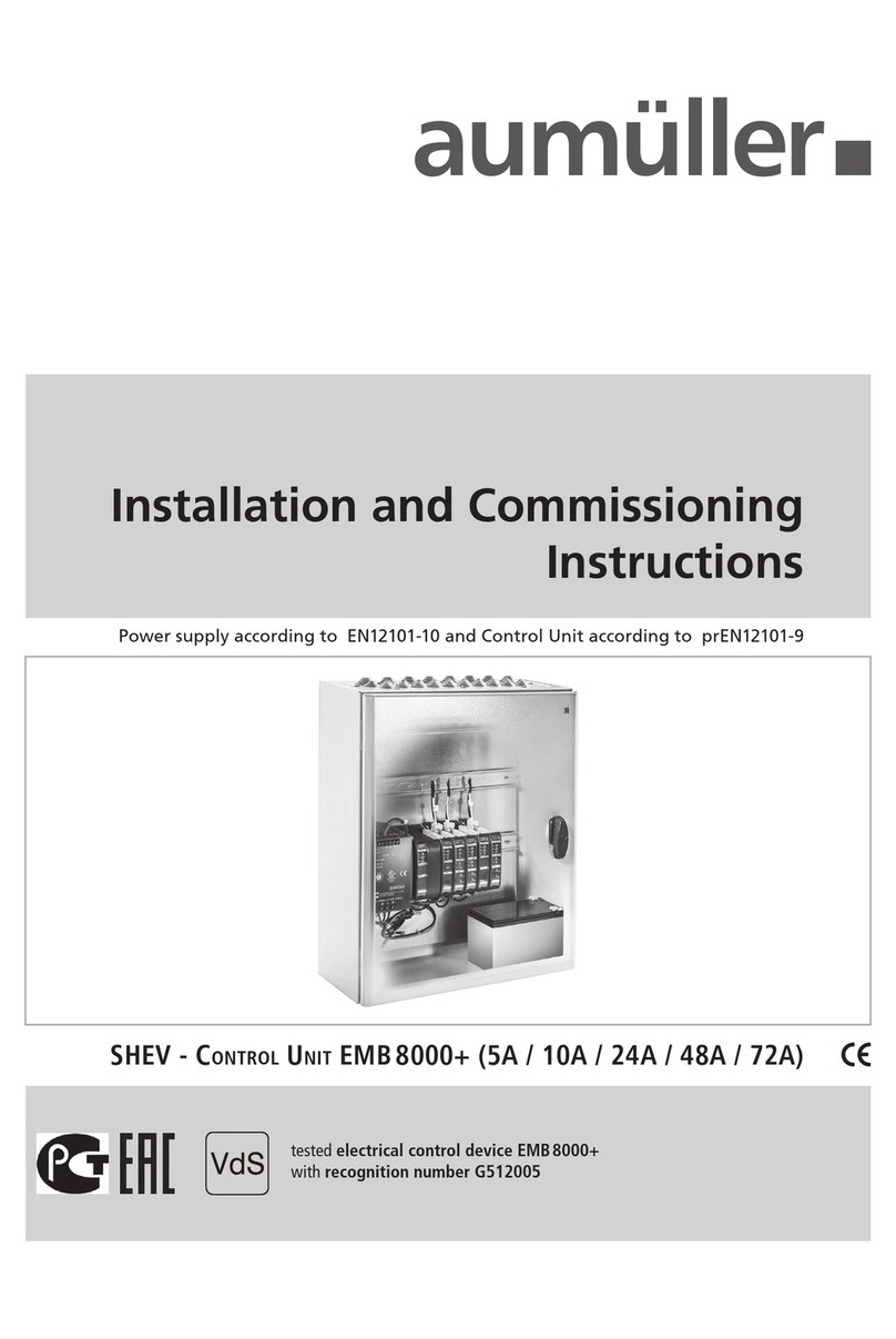 Aumuller SHEV EMB 8000+ Series Installation and commissioning instructions