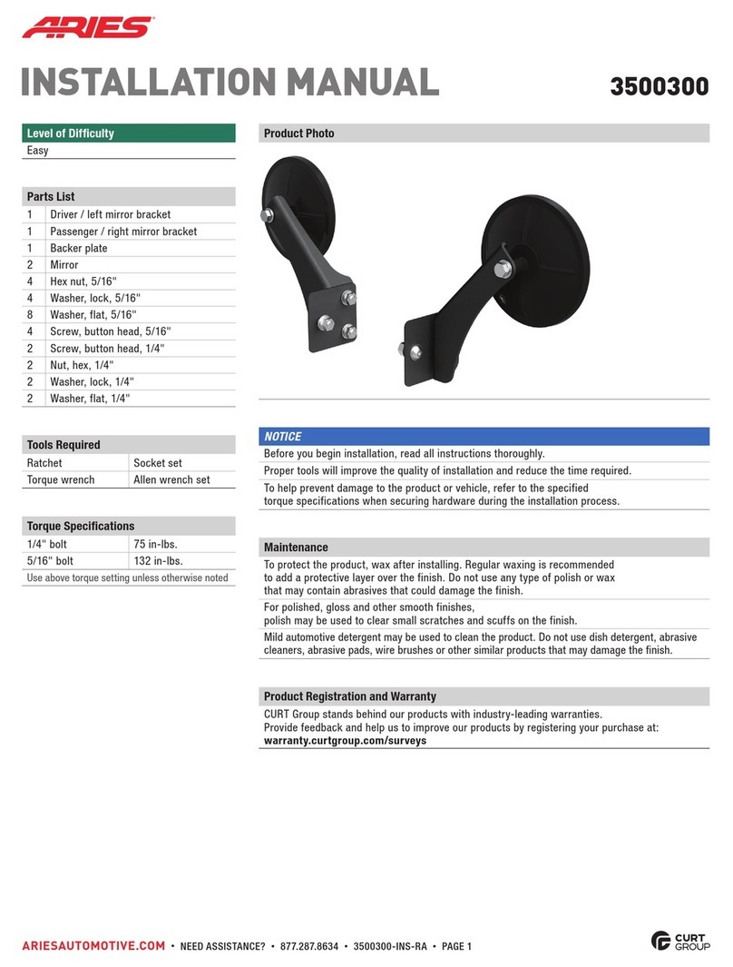 Aries 3500300 User manual