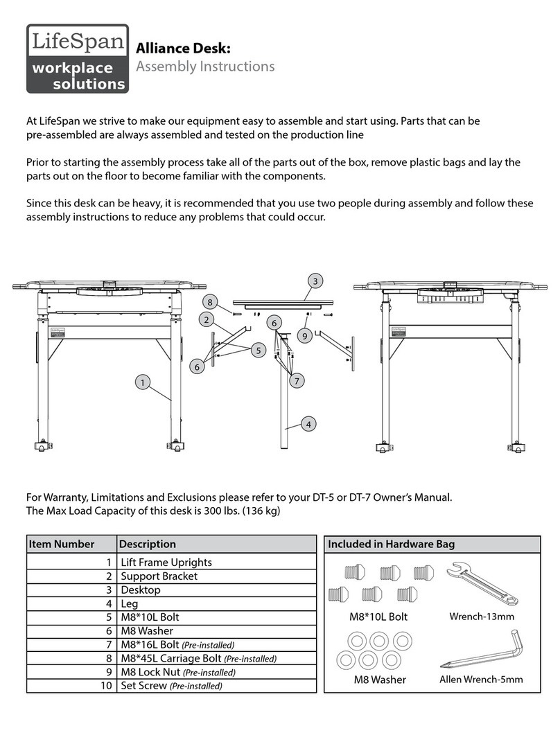 Life Span Alliance Assembly instructions Life Span Alliance Assembly instructions