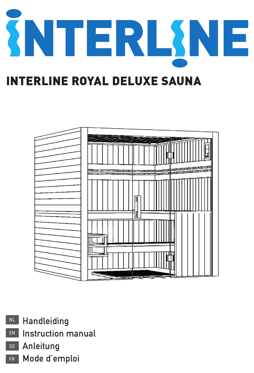 Interline ROYAL DELUXE SAUNA instruction manual Interline ROYAL DELUXE SAUNA instruction manual