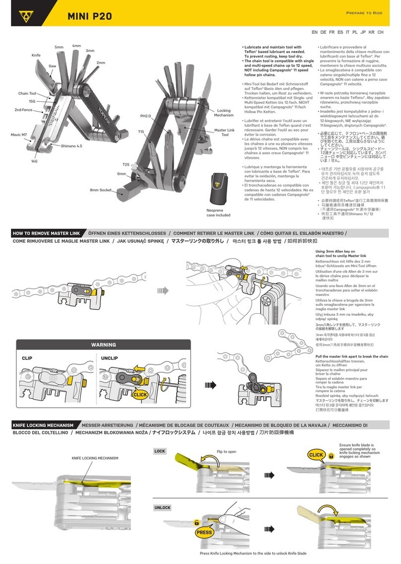 Topeak MINI P20 quick start guide