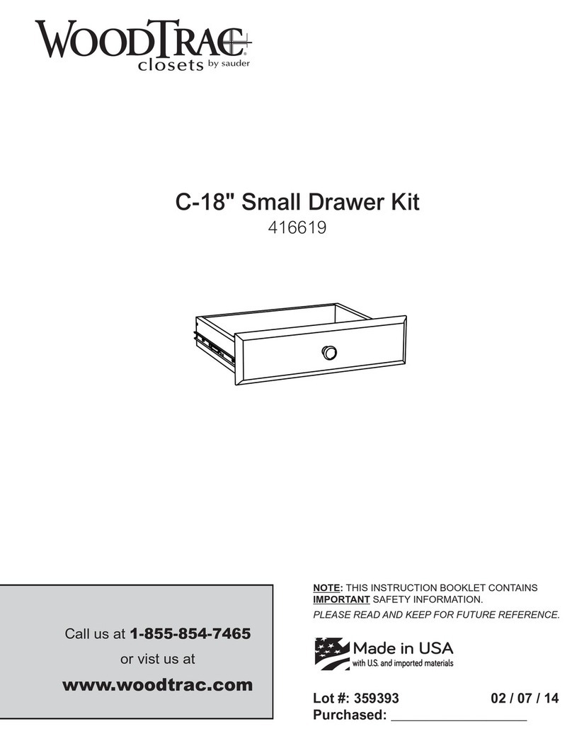 Sauder WoodTrac 416619 Instruction booklet