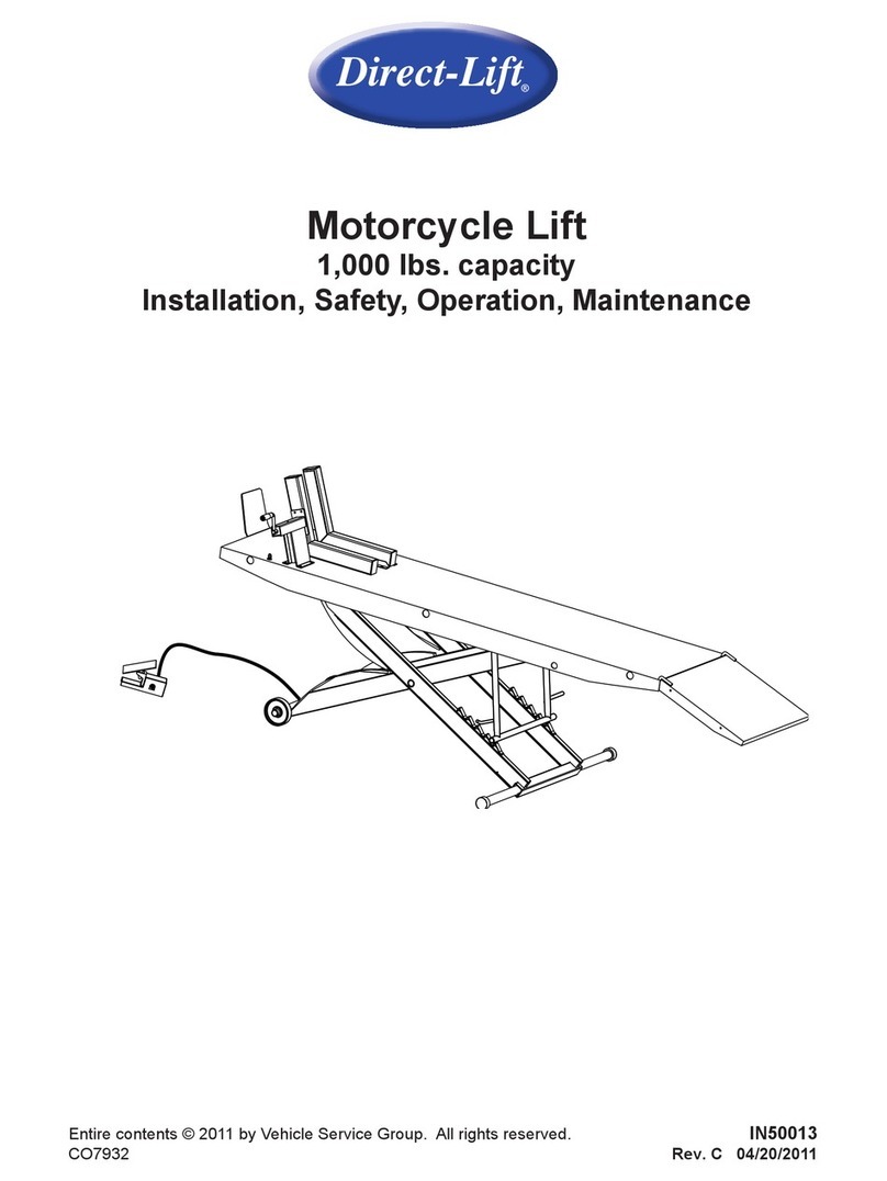 Direct-Lift Pro Cycle XLT Installation-safety-operation-maintenance Direct-Lift Pro Cycle XLT Installation-safety-operation-maintenance