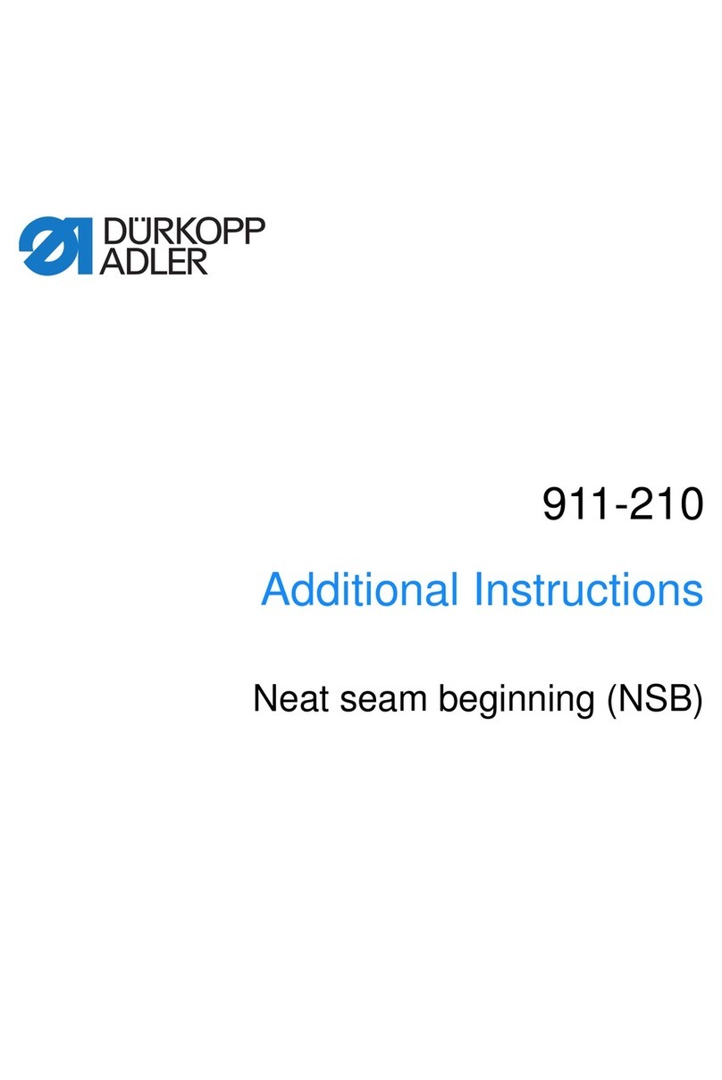 DURKOPP ADLER 911-210 Operating manual
