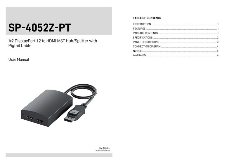 GoMax Electronics SP-4052Z-PT User manual GoMax Electronics SP-4052Z-PT User manual