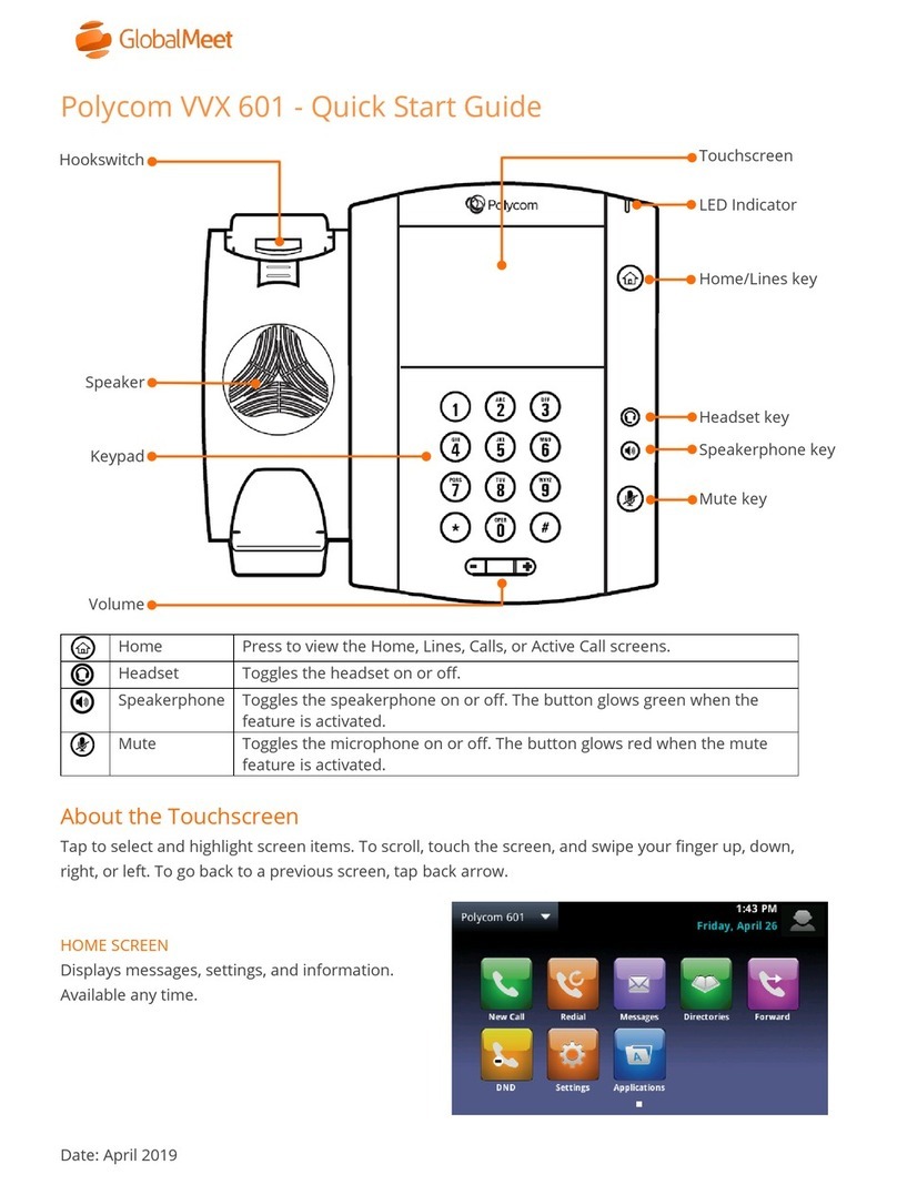 Polycom VVX 601 User manual