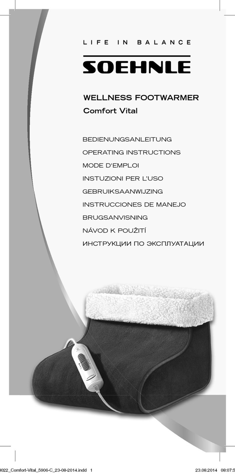 Soehnle Comfort Vital operating instructions Soehnle Comfort Vital operating instructions