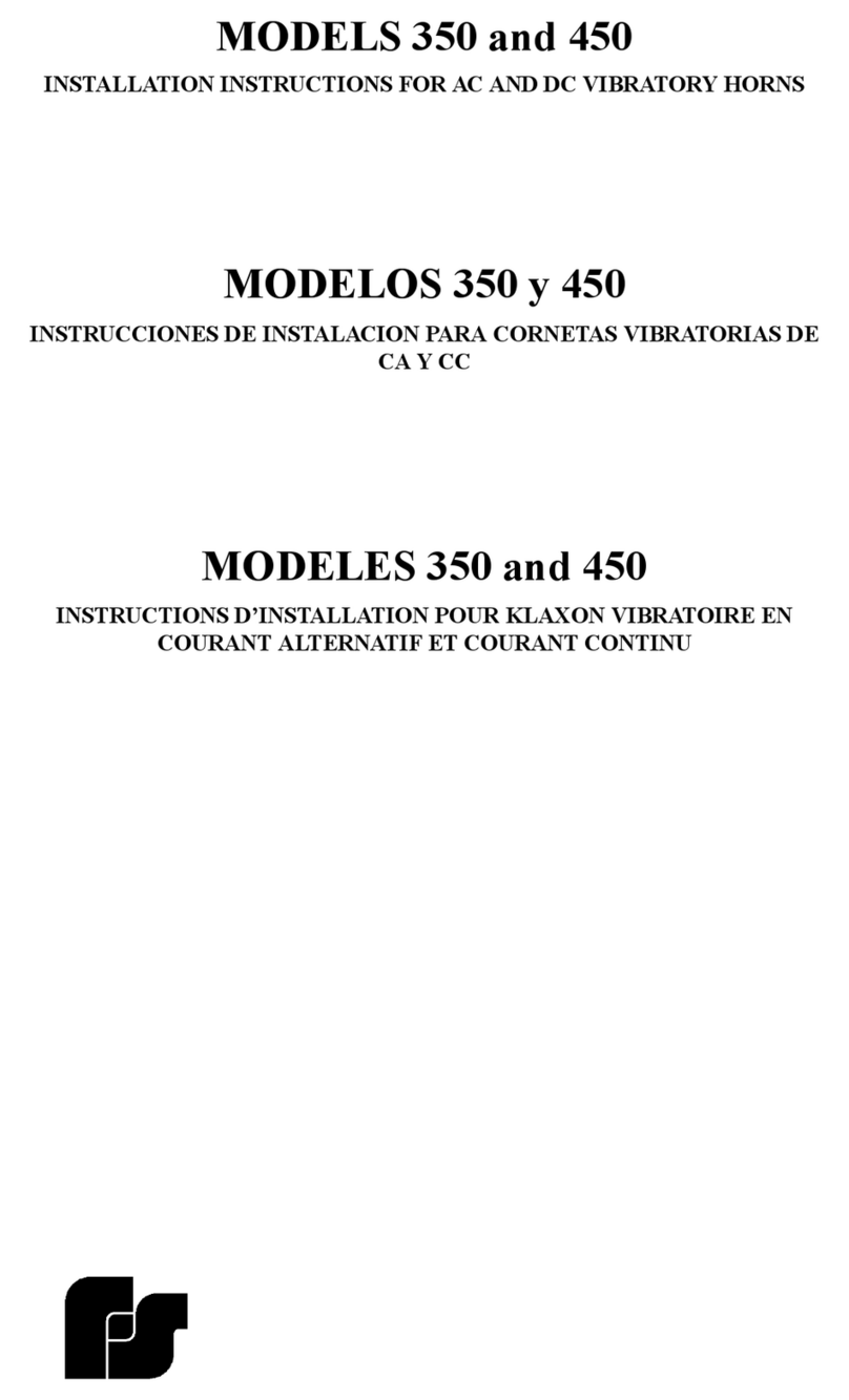 Federal Signal Corporation 350 User manual